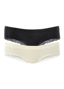 Lascana Slip Femme beige, noir taille L