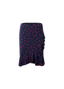 Tchibo - Női fodros jerseyszoknya - nő - m&eacute;ret XL 48/50 - k&eacute;k/p&ouml;tty&ouml;s