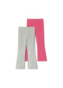 Tchibo - 2 bősz&aacute;r&uacute; gyerekleggings - nő - m&eacute;ret 110/116 - z&ouml;ld