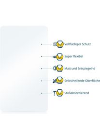 BROTECT Fullscreen f&uuml;r Huawei Band 11 Pro Schutzfolie Displayschutz Folie Matt Entspiegelungsfolie, Smartwatch Schutzfolie, Transparent