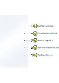 BROTECT Fullscreen f&uuml;r Miecgth IW13 1.7" Schutzfolie Displayschutz Folie Klar Transparent, Smartwatch Schutzfolie, Transparent