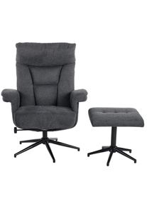 DUO Fauteuil relax avec repose-pied LA SERENA