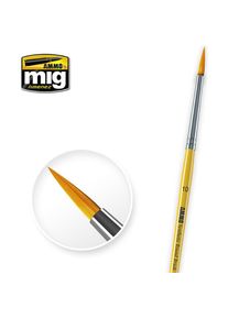 AMMO by MIG Jimenez, Pinsel, Mig - 10 Syntetic Round Brush (Mig8617)