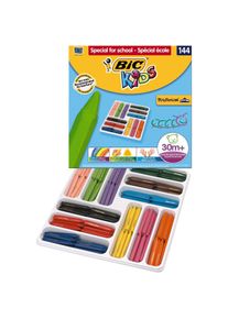 BIC, Malstifte, Dreikant-Wachsmalkreide Plastidecor Triangle, 144er (144x)
