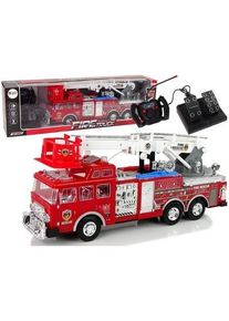 Lean Toys Ferngesteuerte Feuerwache, Gaspedalbremse, Fernbedienungsger&auml;usch