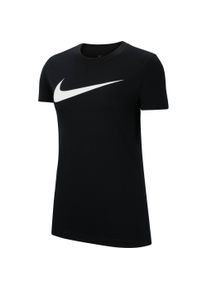 Nike, Damen, Sportshirt, Park 20 T-Shirt Swoosh Damen (XS), Schwarz, XS