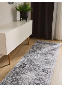 benuta Basic L&oslash;per George Antraciet 80x240 cm Vintage