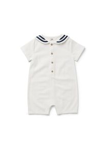 Tchibo - Baby-Matrosen-Strampler - Baby - Gr. 86/92 - dunkelblau/gestreift