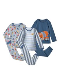 Tchibo - 3 Kinder-Pyjamas - Jungen - Gr. 122/128 - blau