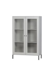 Tchibo - Woood Vitrinen-Schrank &raquo;Xam&laquo; - 100x40x155cm - grau - Holz