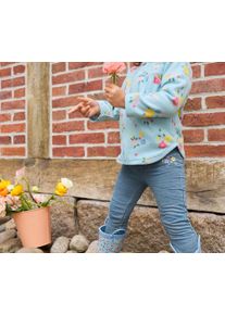 Tchibo - Kinder-Fleecejacke - M&auml;dchen - Gr. 122/128 - hellblau/gebl&uuml;mt