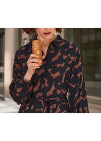 Tchibo - Bedrucktes Webkleid - Damen - Gr. 44 - schwarz/print