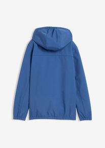 bonprix Geacă impermeabilă din softshell, cu glugă, albastru, 128/134