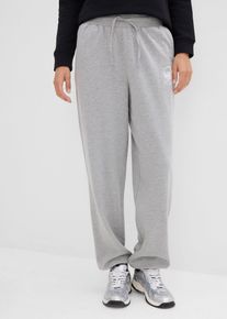 bonprix Spodnie dresowe z czystej bawełny, szary, 44/46