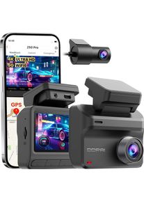 DDPAI Dash + Rear Camera Z50 Pro Dual, 4K, Wi-Fi, GPS, 3inch LCD, Black, Dashcam, Schwarz