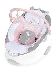 Ingenuity Flora the Unicorn Baby Rocker | rosa
