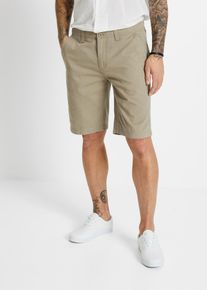 Chino-Bermuda aus reiner Baumwolle in Regular Fit, gr&uuml;n, Gr&ouml;&szlig;e 46, 100% Baumwolle, bonprix