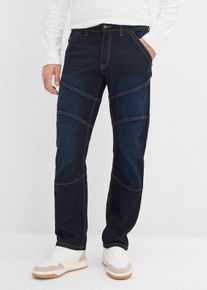 Regular Fit Stretch-Jeans mit Komfortbund Straight, blau, Gr&ouml;&szlig;e 42, mit Baumwolle, bonprix