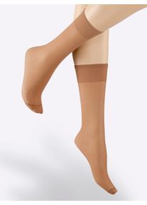 Dis&eacute;e Damen Kniestr&uuml;mpfe in camel ,Gr&ouml;&szlig;e 35-38, Witt, 100% Polyamid