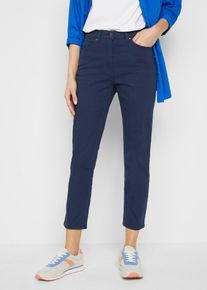 Slim Fit 7/8-Hose High Waist, blau, Gr&ouml;&szlig;e 36, Lycra, bonprix