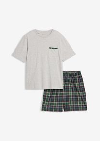 Shorty kurzarm mit Tasche, wei&szlig;, Gr&ouml;&szlig;e 56/58 (XL), bonprix