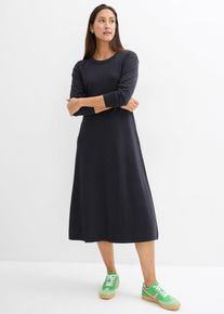 Jerseykleid aus reiner schwerer Bio-Baumwolle, schwarz, Gr&ouml;&szlig;e 36/38 (S), 100% Baumwolle, bonprix