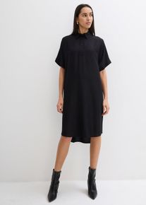 Blusenkleid aus feiner Viskose, schwarz, Gr&ouml;&szlig;e 46, Viskose, bonprix