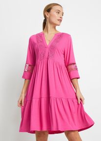 Tunika-Kleid aus softer Viskose, pink, Gr&ouml;&szlig;e 36/38 (S), Viskose, bonprix