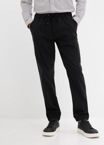 Relaxed Fit Schlupfhose Straight, schwarz, Gr&ouml;&szlig;e 58, Bengalin, bonprix