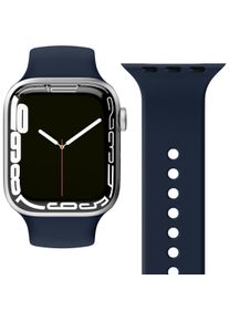 VONM&Auml;HLEN Vonm&auml;hlen Silicone Loop Case 1 Band One Navy 38/40/41mm (38 mm, 40 mm, 41 mm, Stainless Steel), Uhrenarmband, Blau