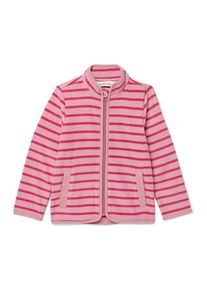 Tchibo - Kinder-Fleecejacke - M&auml;dchen - Gr. 110/116 - hellrosa/gestreift