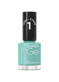 Rimmel London, Nagellack, Super Gel STEP1 (093 Peppermint Promise, Farblack, Gel-Effekt Nagellack)