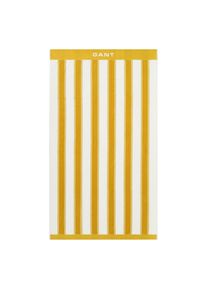 Gant Ręcznik plażowy dla mężczyzn ż&oacute;łty / biały Rozmiar 100x180cm