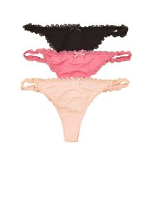 Trendyol String rose, noir taille S