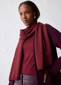 &Eacute;charpe en fine maille de laine m&eacute;rinos - rouge - taille Onesize avec coton - bonprix