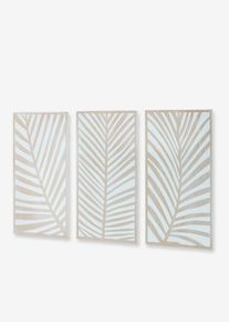 Lot de 3 d&eacute;corations murales - marron - taille 60x30 cm - bonprix