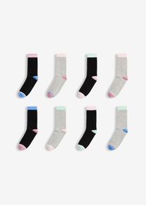 Lot de 4 paires de chaussettes - noir - taille 39-42 avec coton - bonprix