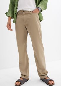 Pantalon regular en twill droit 100% coton - vert - taille 46 - 100% coton - bonprix