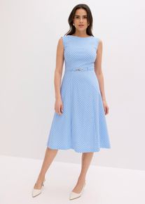 Robe avec ceinture - bleu - taille 50 - Bengaline - bonprix