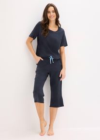 Pyjama corsaire doux - bleu - taille 54/56 (XXL) - Viscose - bonprix