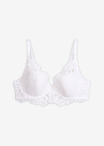 Soutien-gorge &agrave; coques en dentelle - blanc - taille 110B - bonprix
