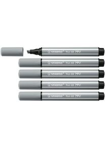 Stabilo Pen 68 MAX - Felt-tip pen with thick chisel tip - Medium Cold Gray