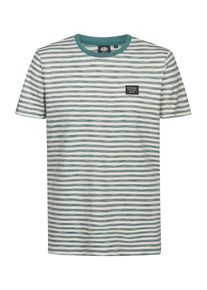 PETROL INDUSTRIES, M&aelig;nd, Bluser & t-shirts, Petroleum / Offwhite, St&oslash;rrelse S