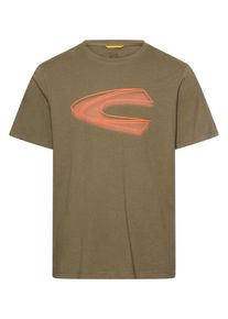 Camel Active, M&aelig;nd, Bluser & t-shirts, Oliven / Koral / M&oslash;rkeorange, St&oslash;rrelse XXXL
