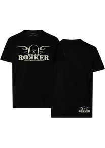 Rokker Logo, t-shirt , color: Black , size: 3XL