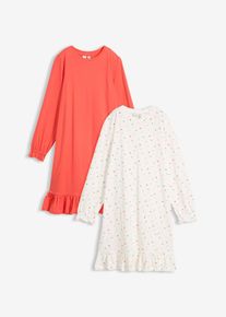 bonprix H&aacute;l&oacute;ing puha pamut&oacute;l (2 db-os csomag), feh&eacute;r, 176/182