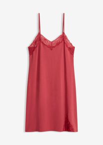 bonprix Femei Cămașă de noapte tip furou, cu bretele subțiri, roşu, 48/50