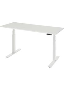 Rau Werktafel, elektrisch in hoogte verstelbaar - draagvermogen 100 kg, 650 - 1300 mm, B x D 1500 x 700 mm, kunststof gecoat blad