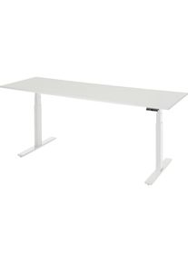 Rau Werktafel, elektrisch in hoogte verstelbaar - draagvermogen 100 kg, 650 - 1300 mm, B x D 2000 x 700 mm, kunststof gecoat blad
