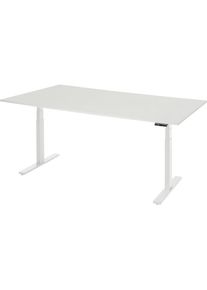 Rau Werktafel, elektrisch in hoogte verstelbaar - draagvermogen 100 kg, 650 - 1300 mm, B x D 2000 x 900 mm, kunststof gecoat blad